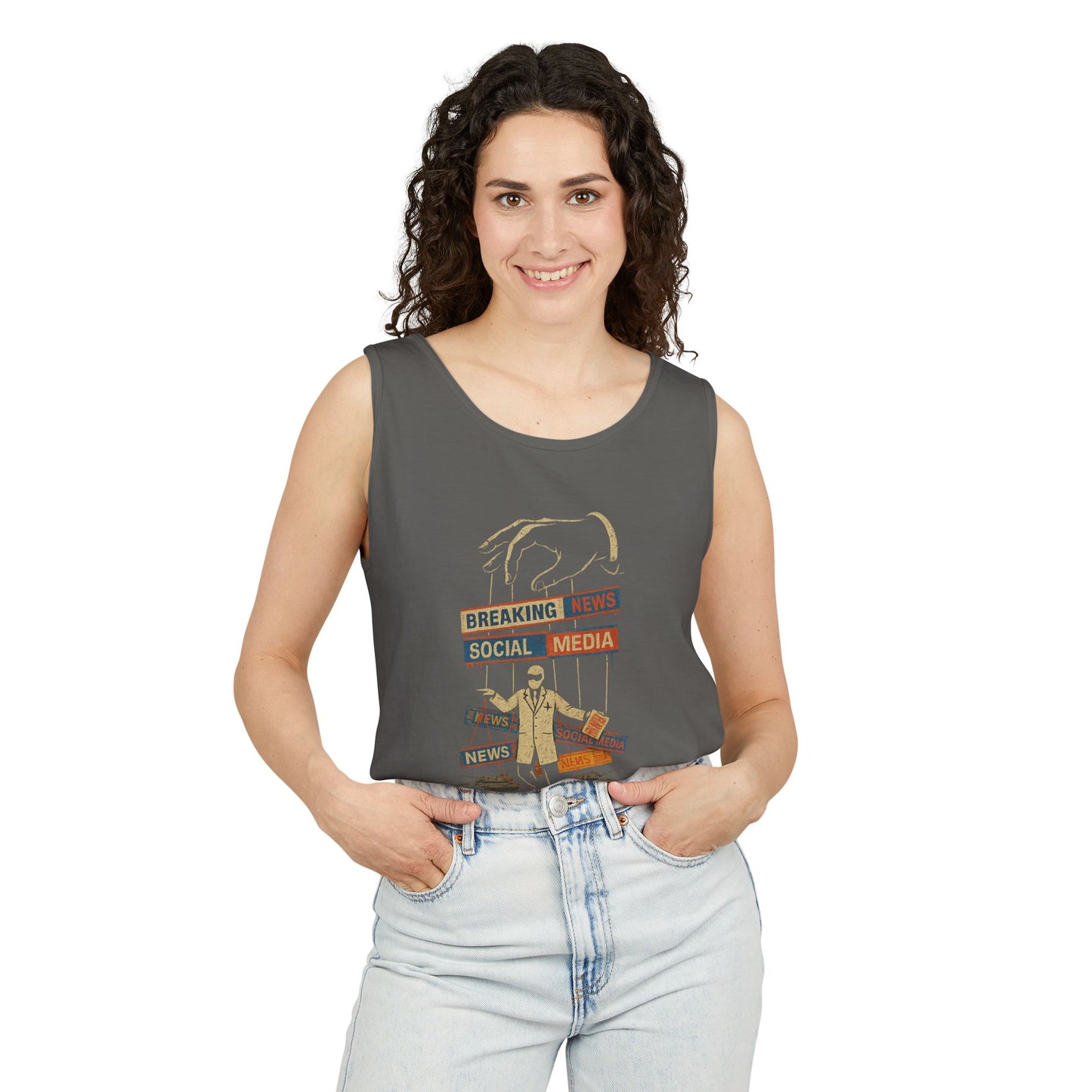 Graphic Unisex Tank Top - 'Truth is a Virus' - Riff Raff Wear