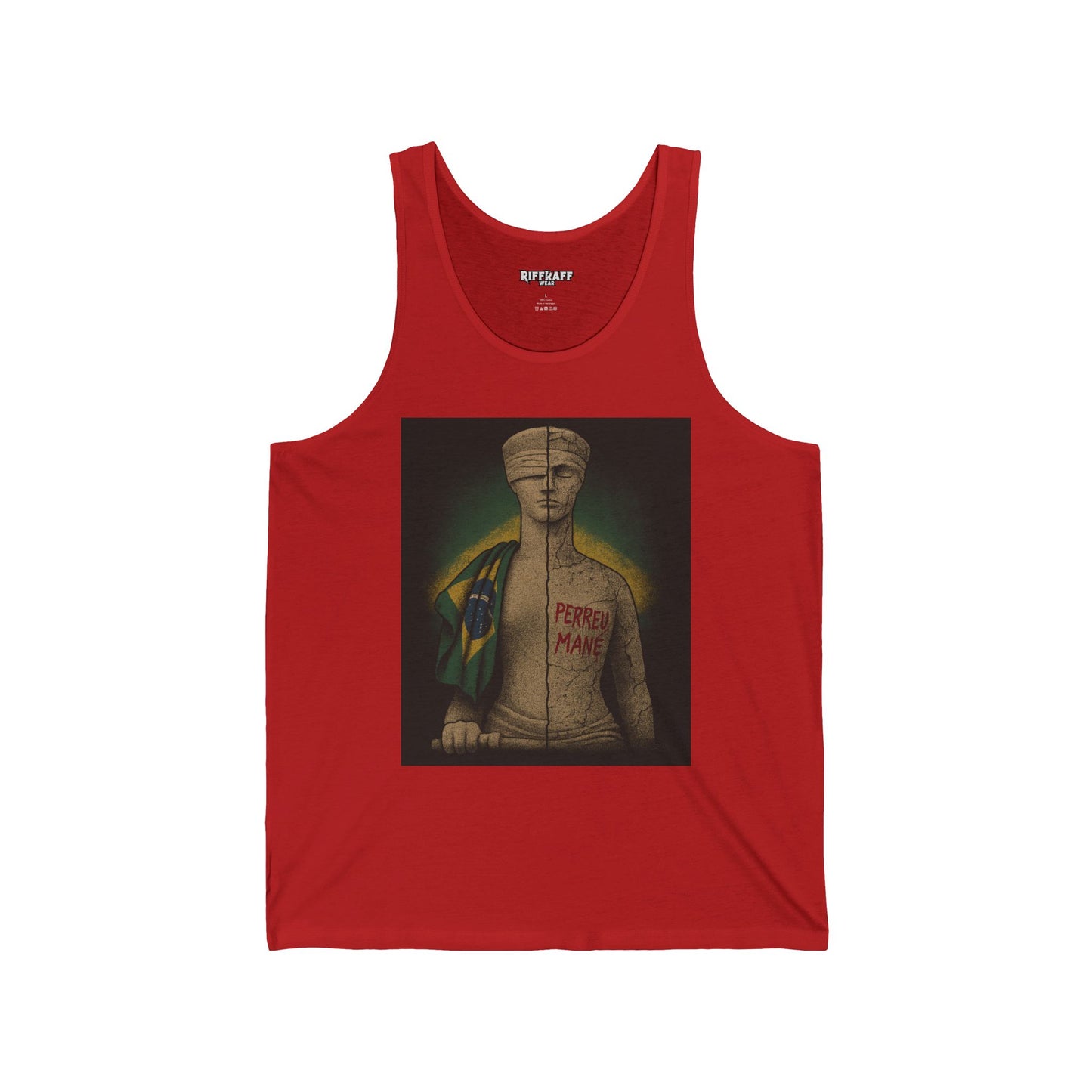 Peperoni Man Unisex Jersey Tank - Artistic Graphic Tee for Summer Vibes - Riff Raff Wear