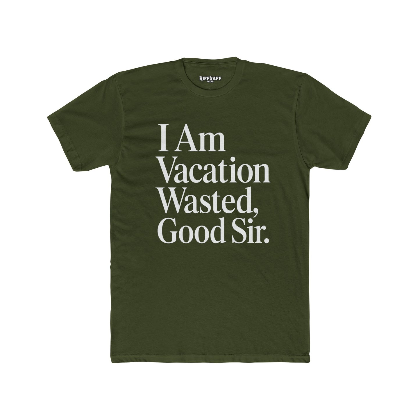 Vacation Wasted Shirt, Travel T-Shirt, Relaxed Fit Tee, Gifts for Travelers - Riff Raff Wear