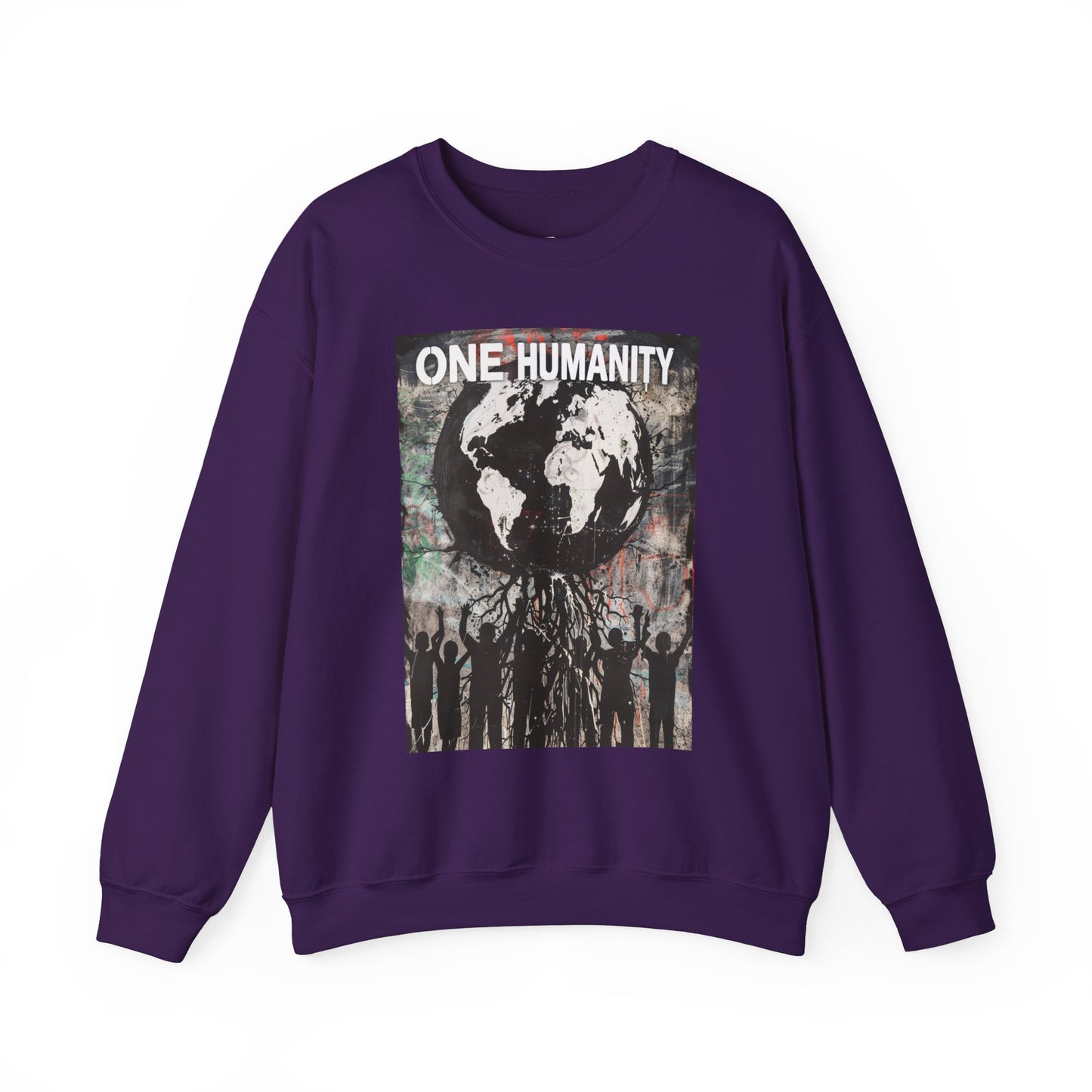 One Humanity Unisex Crewneck Sweatshirt - Comfortable & Stylish - Riff Raff Wear