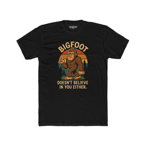 Bigfoot Graphic Unisex Cotton Crew Tee - Funny Nature Lover Shirt - Riff Raff Wear