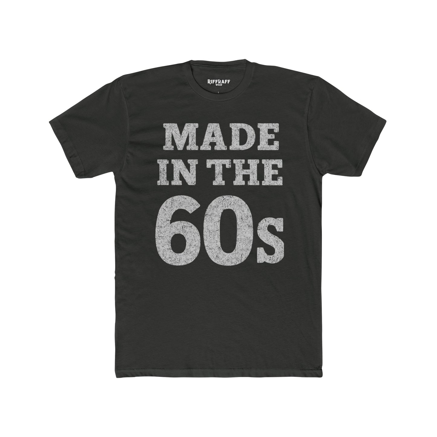 Vintage 60s Tee - Made in the 60s Cotton Crew T-Shirt for Nostalgic Wear - Riff Raff Wear