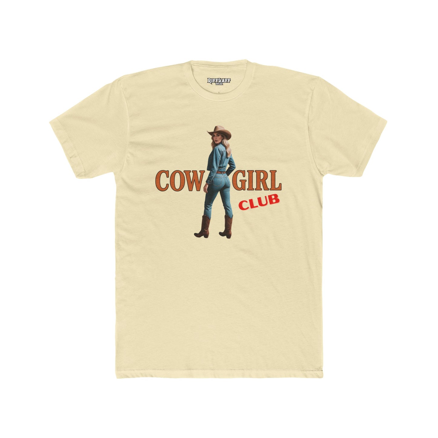 Vintage Cowgirl Graphic Unisex Cotton Crew Tee - Riff Raff Wear