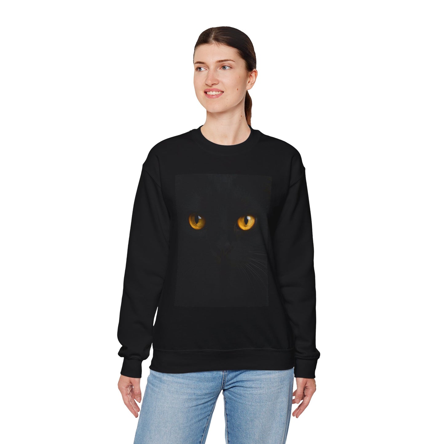 Mystical Cat Eyes Sweatshirt - Unisex Heavy Blend™ Crewneck - Riff Raff Wear