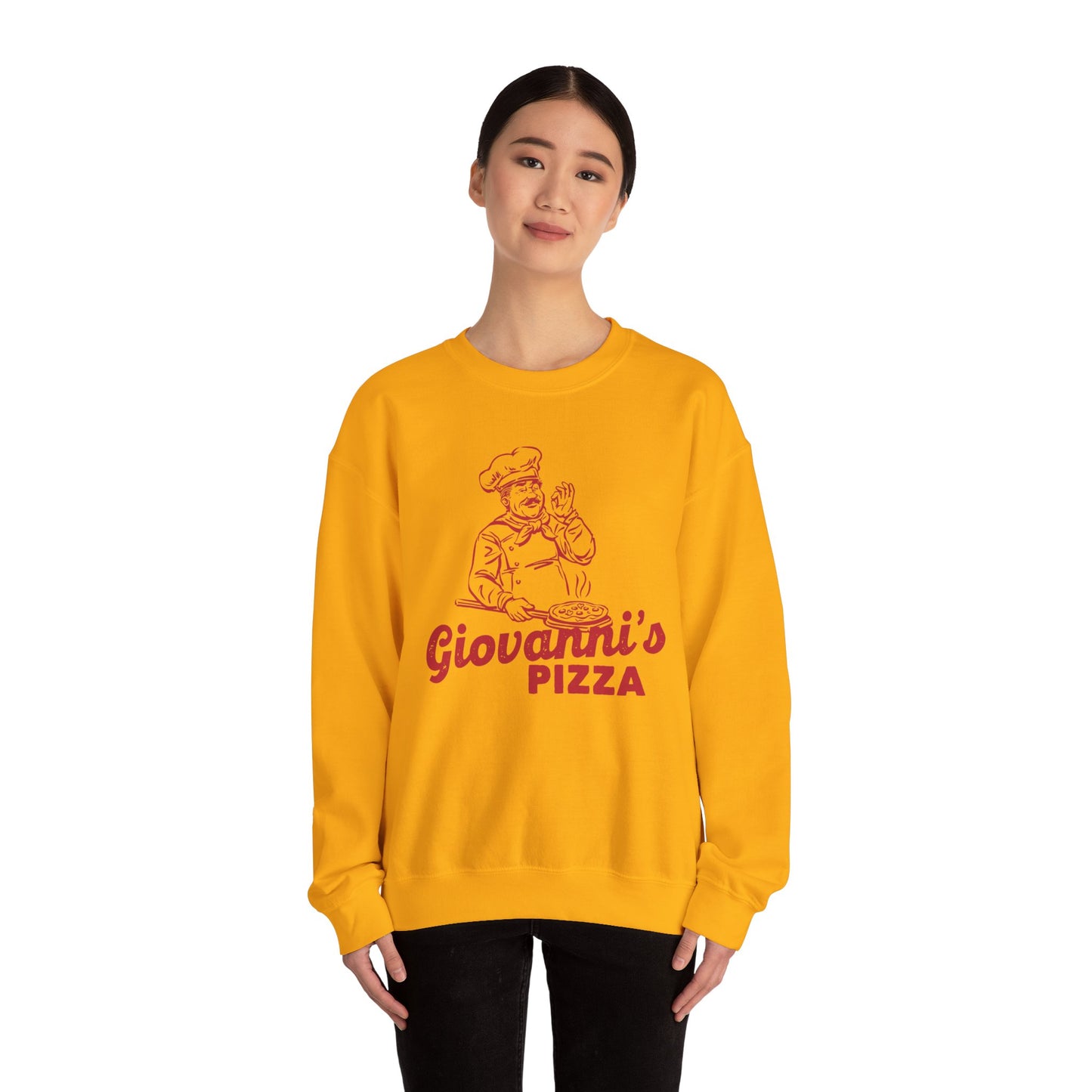 Giovanni's Pizza Unisex Crewneck Sweatshirt - Perfect for Pizza Lovers - Riff Raff Wear