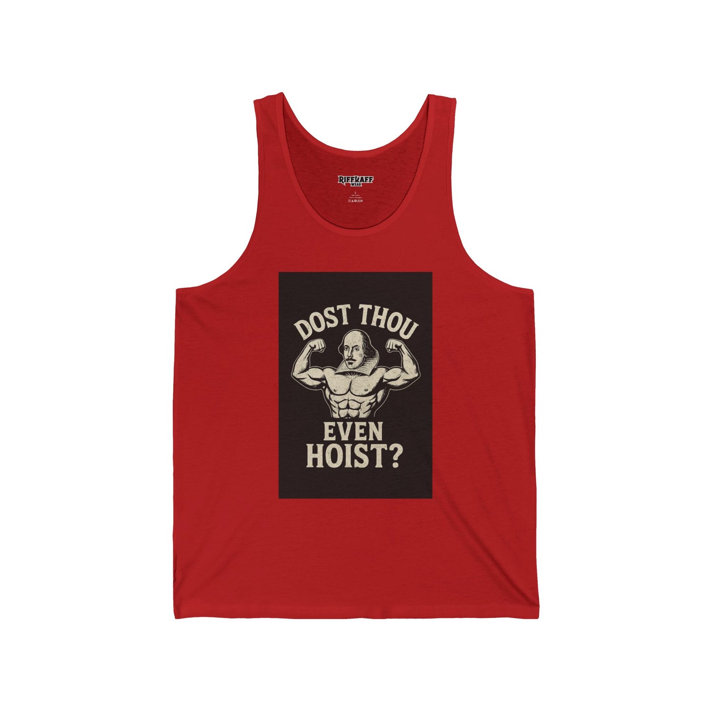 Dost Thou Even Hoist? - Unisex Jersey Tank for Fitness Enthusiasts - Riff Raff Wear
