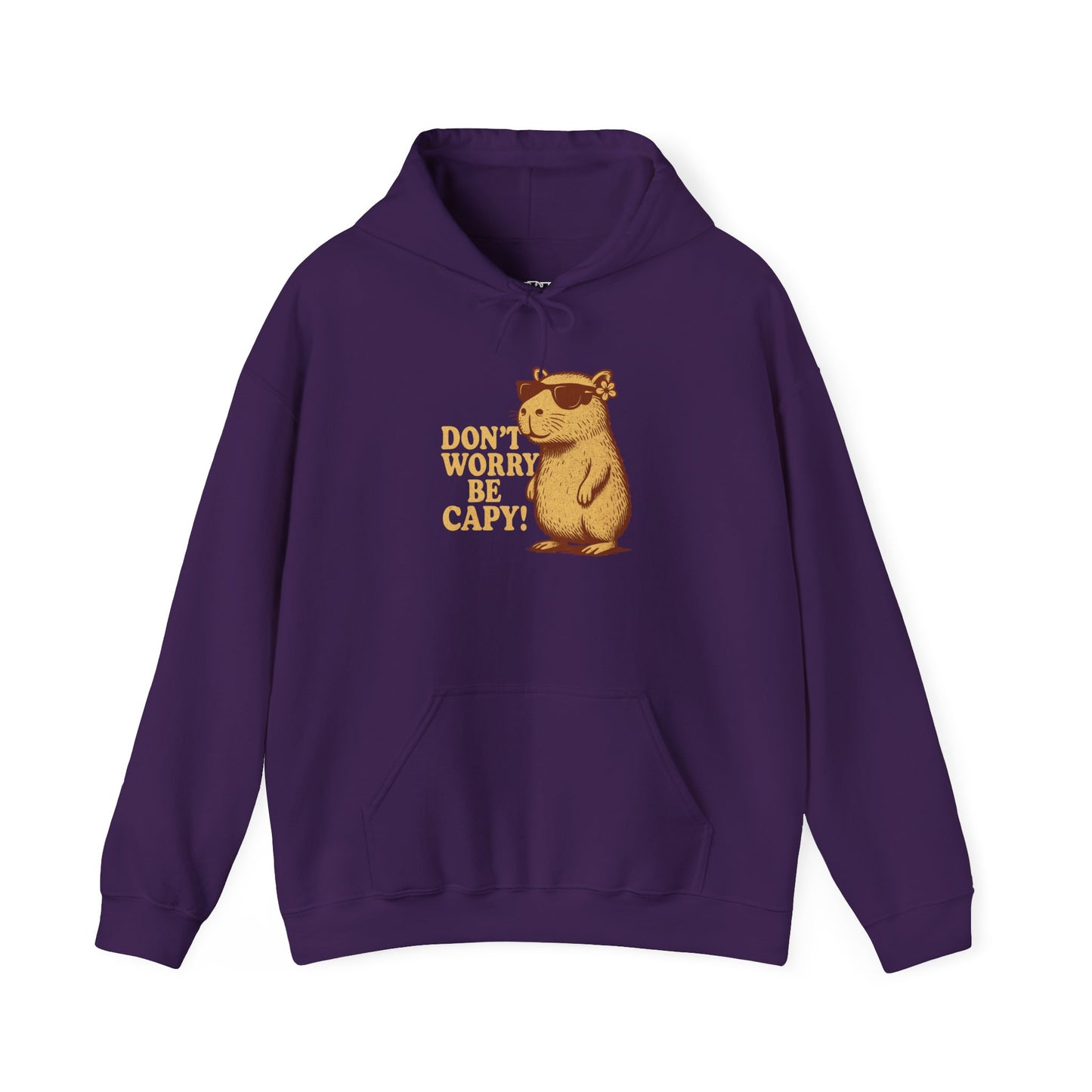 Don't Worry Be Capy! Unisex Hoodie - Cute Capybara Sweatshirt - Riff Raff Wear