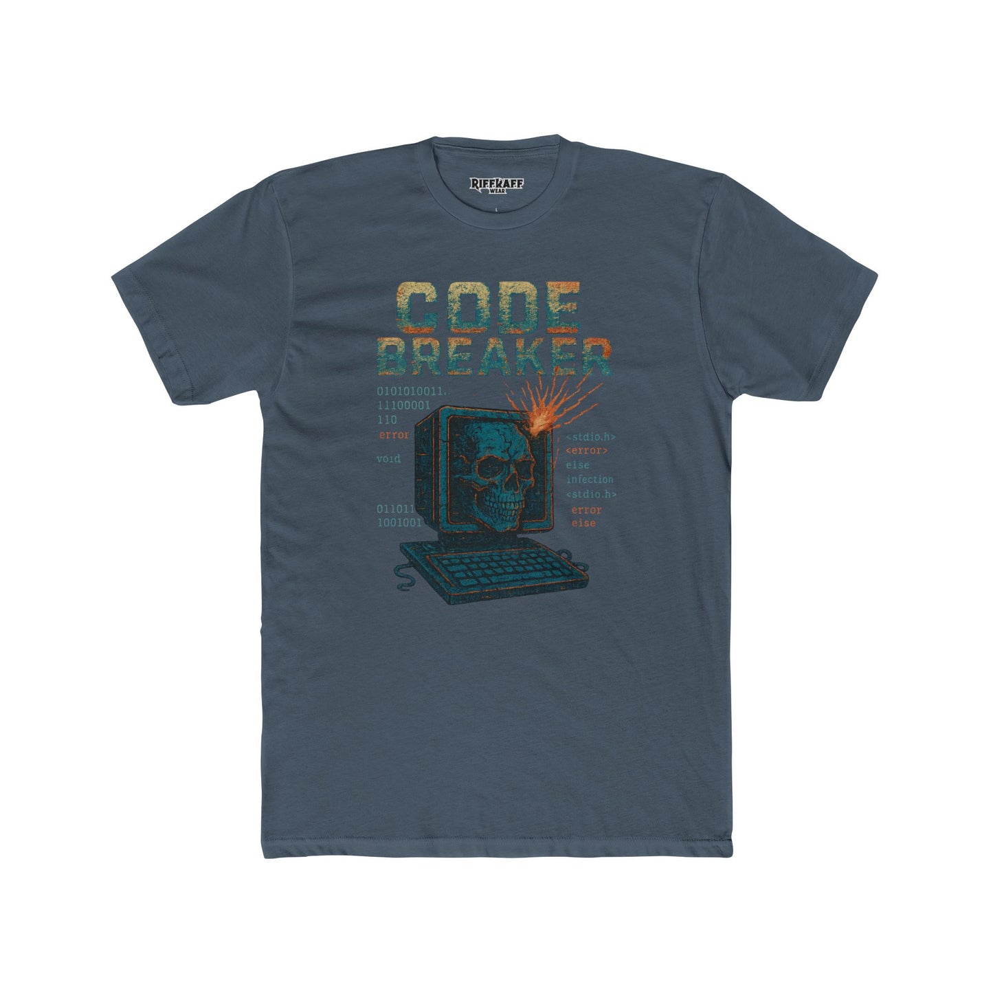 Unisex Cotton Crew Tee - Code Breaker Graphic Tee for Tech Lovers