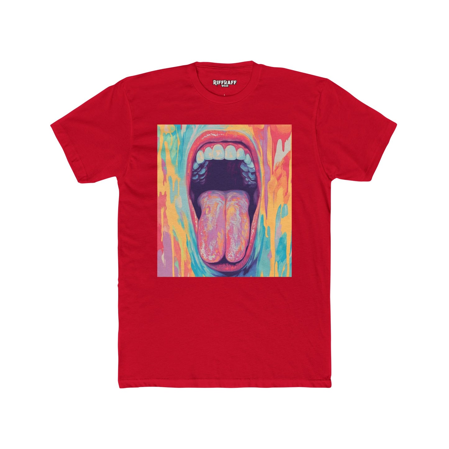Colorful Expression Graphic Tee - Unisex Cotton Crew Mouth - Riff Raff Wear