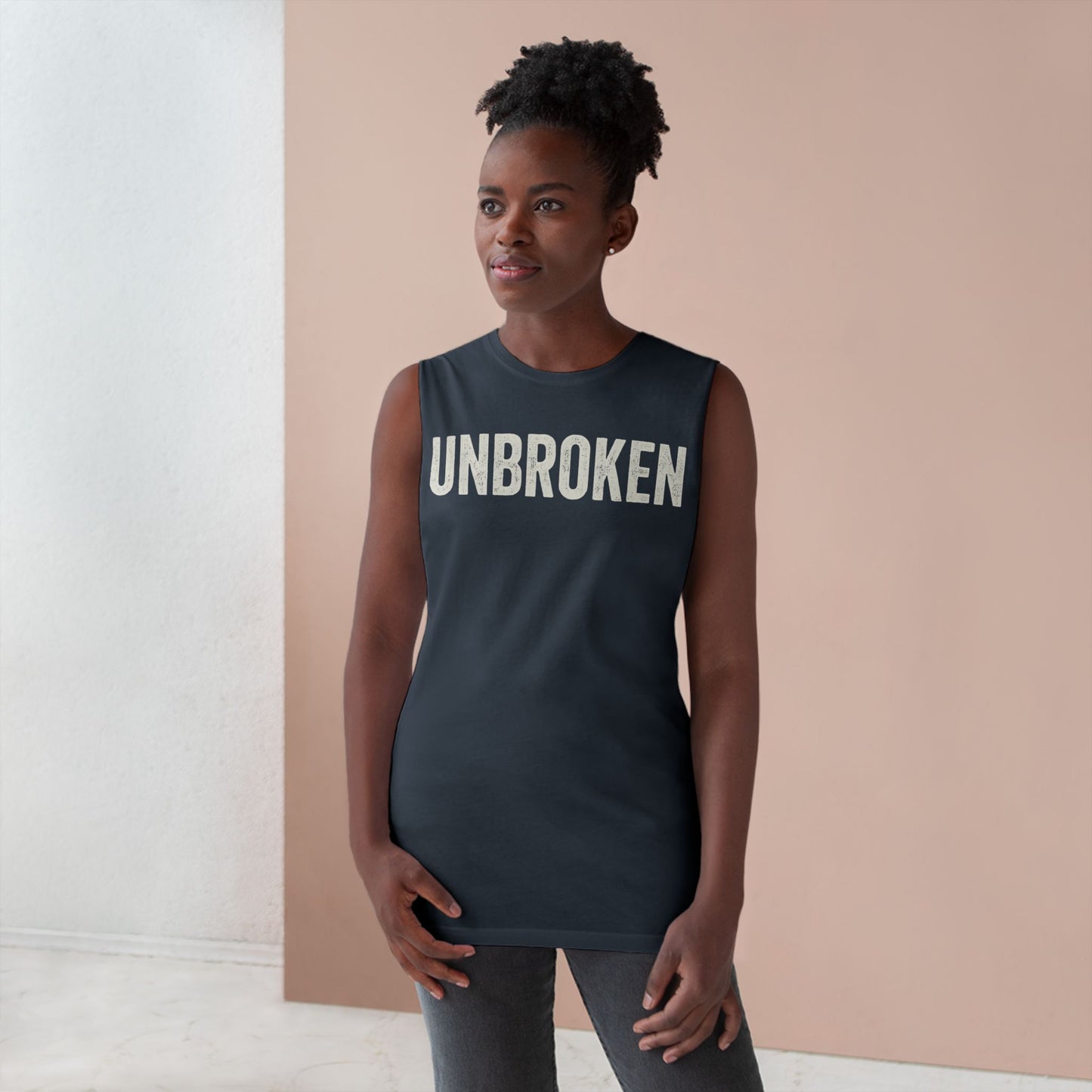 Unisex Unbroken Tank - Motivational Workout Apparel - Riff Raff Wear