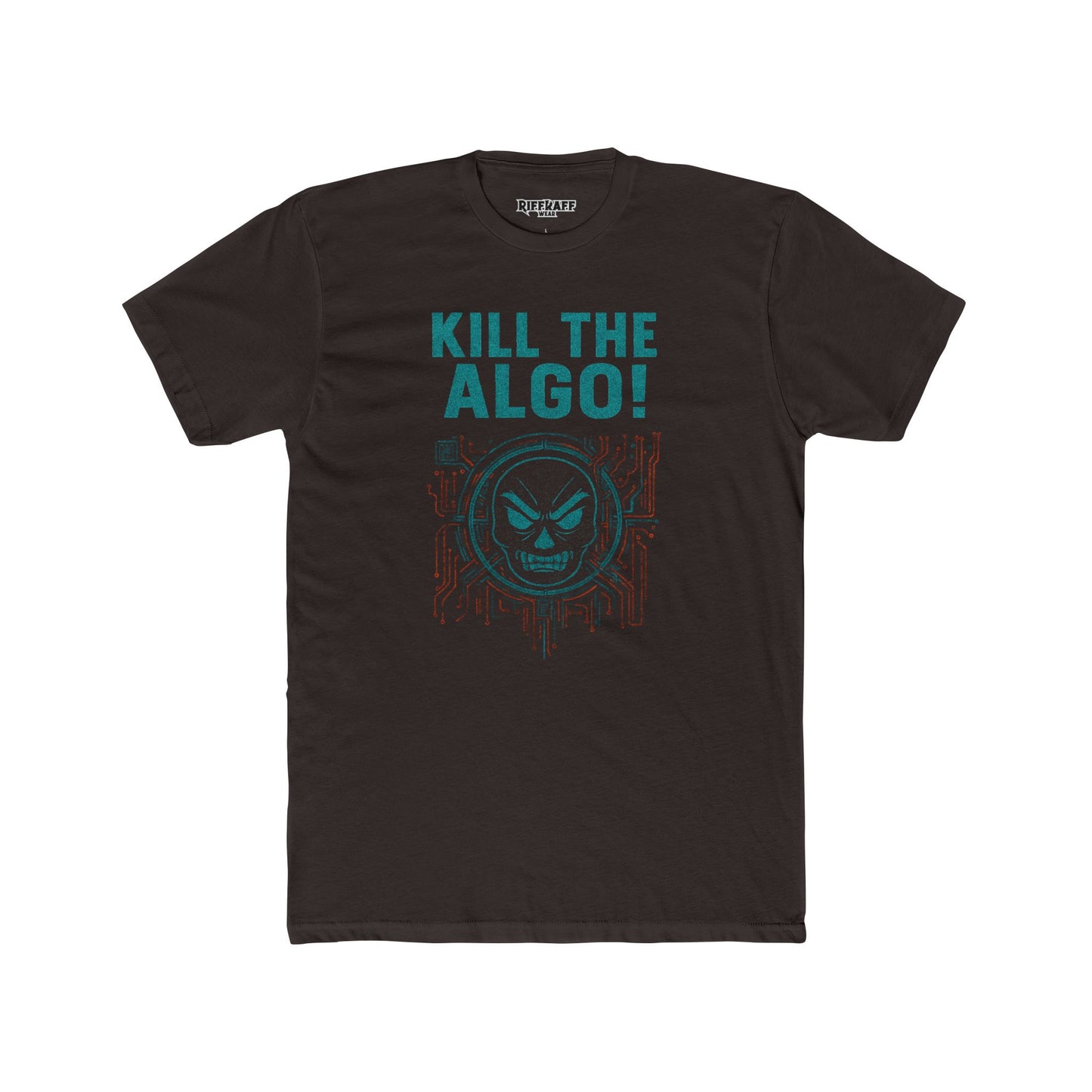 Unisex Cotton Crew Tee - "Kill the Algo!" Graphic T-Shirt for Tech Enthusiasts - Riff Raff Wear