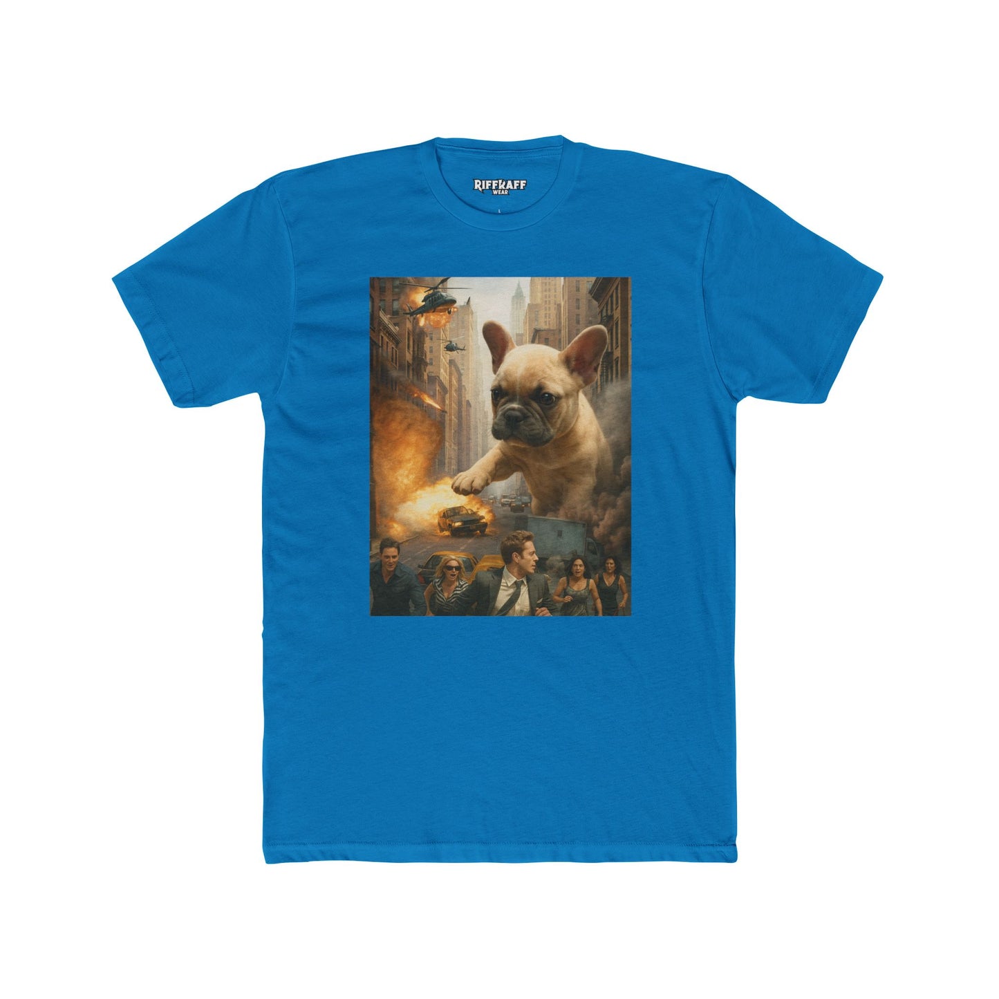 Epic French Bulldog Graphic Tee - Unisex Cotton Crew Shirt - Riff Raff Wear