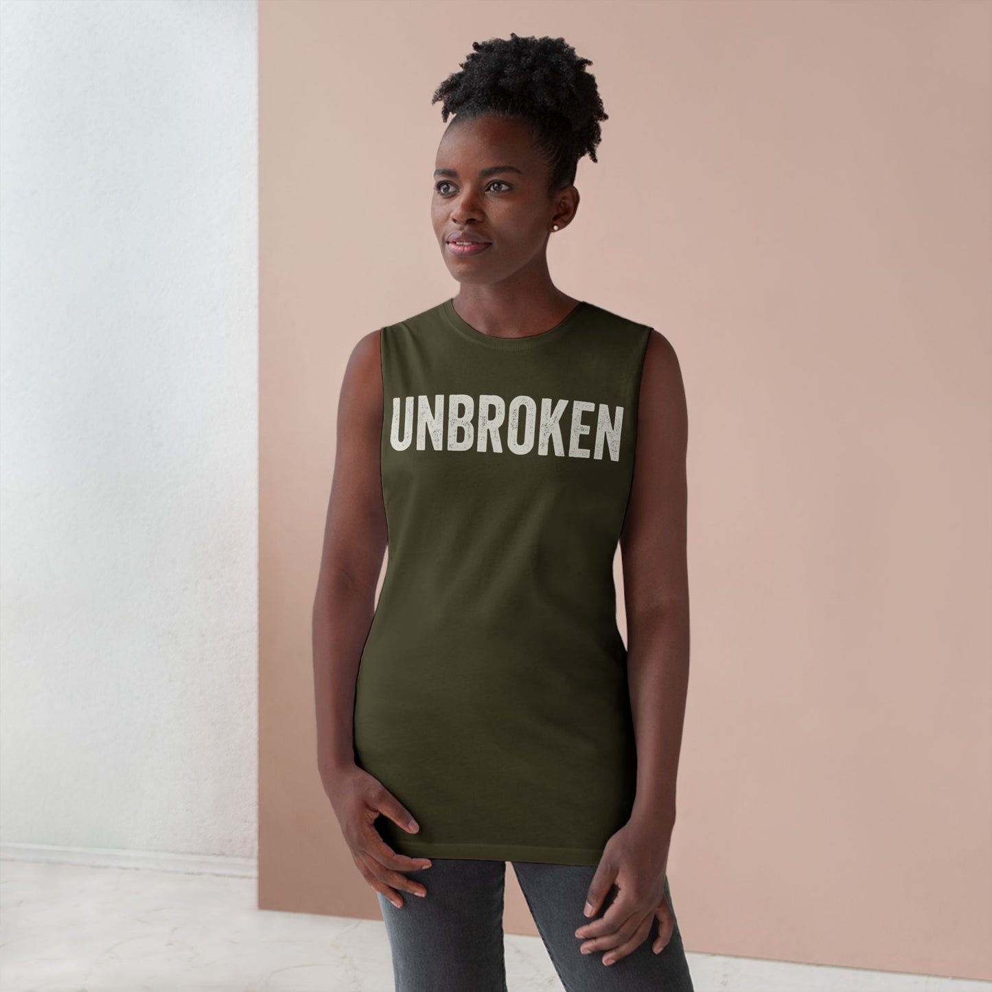 Unisex Unbroken Tank - Motivational Workout Apparel - Riff Raff Wear