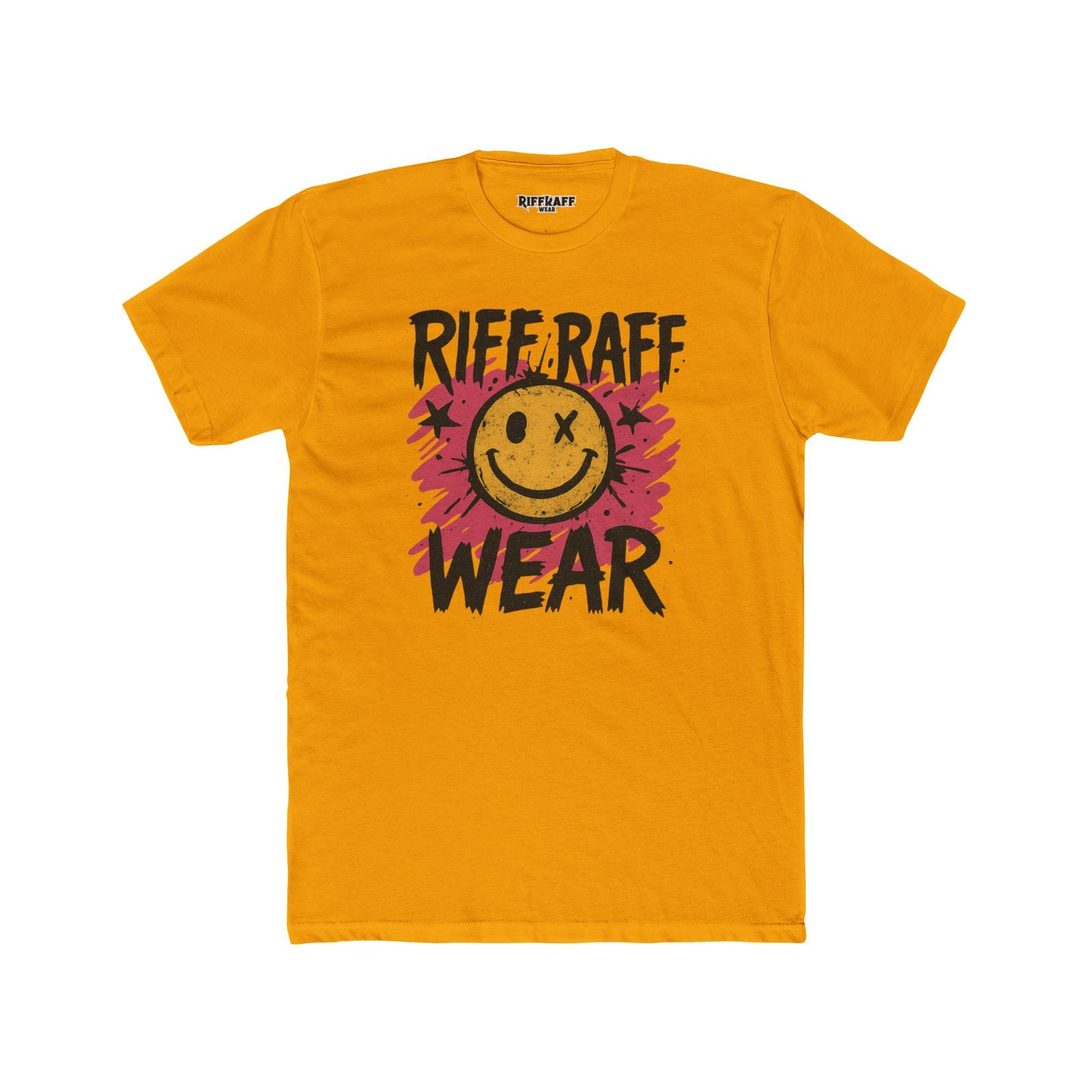 Smiley Graphic Unisex Cotton Crew Tee - Stylish Casual T-Shirt - Riff Raff Wear
