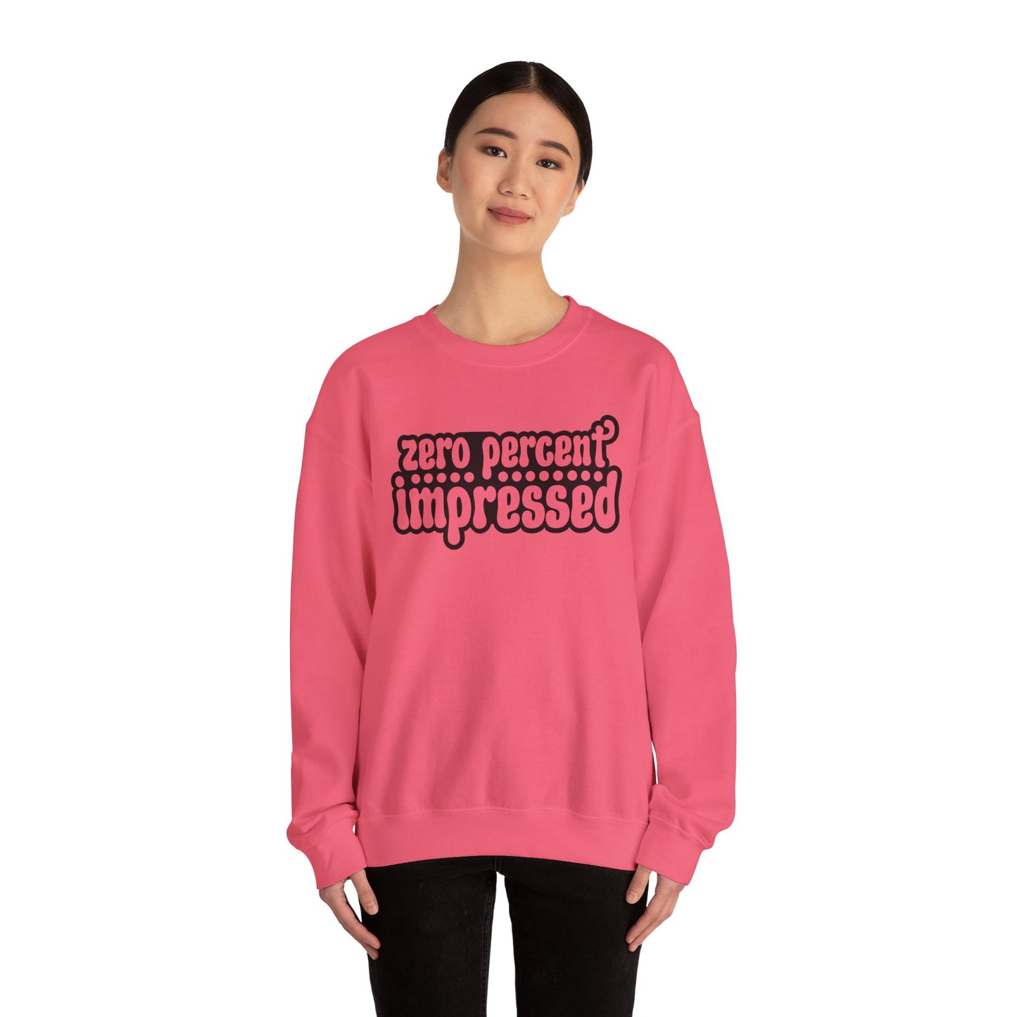 Unisex Heavy Blend™ Crewneck Sweatshirt - "Zero Percent Impressed" - Riff Raff Wear