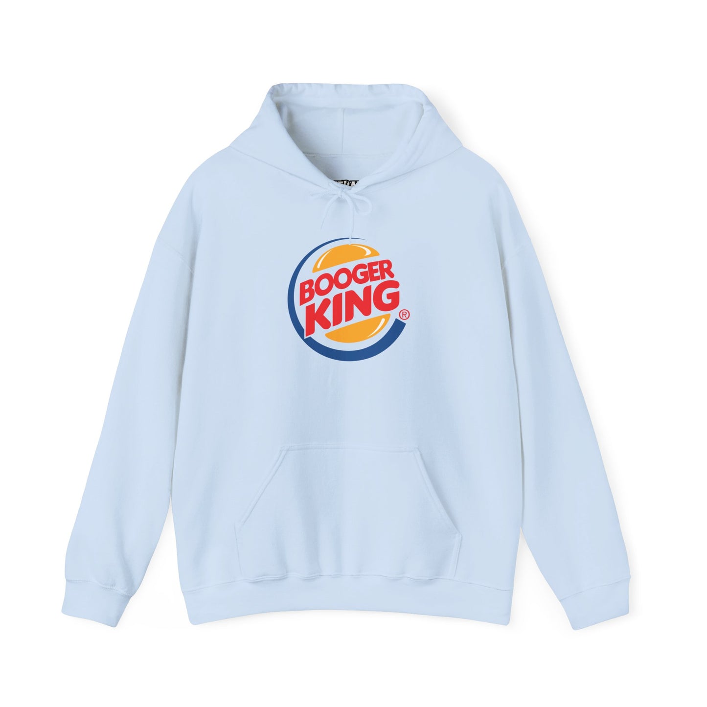 Parody Logo Series "Booger King" Graphic - Funny Unisex Heavy Blend™ Hooded Sweatshirt - Riff Raff Wear