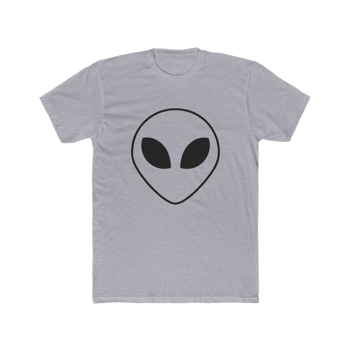 Alien Face Unisex Cotton Crew Tee - UFO Enthusiasts - Riff Raff Wear