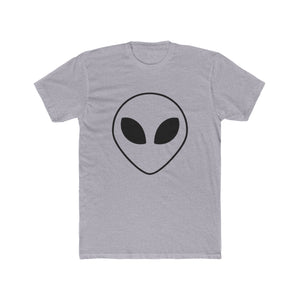 Alien Face Unisex Cotton Crew Tee - UFO Enthusiasts - Riff Raff Wear