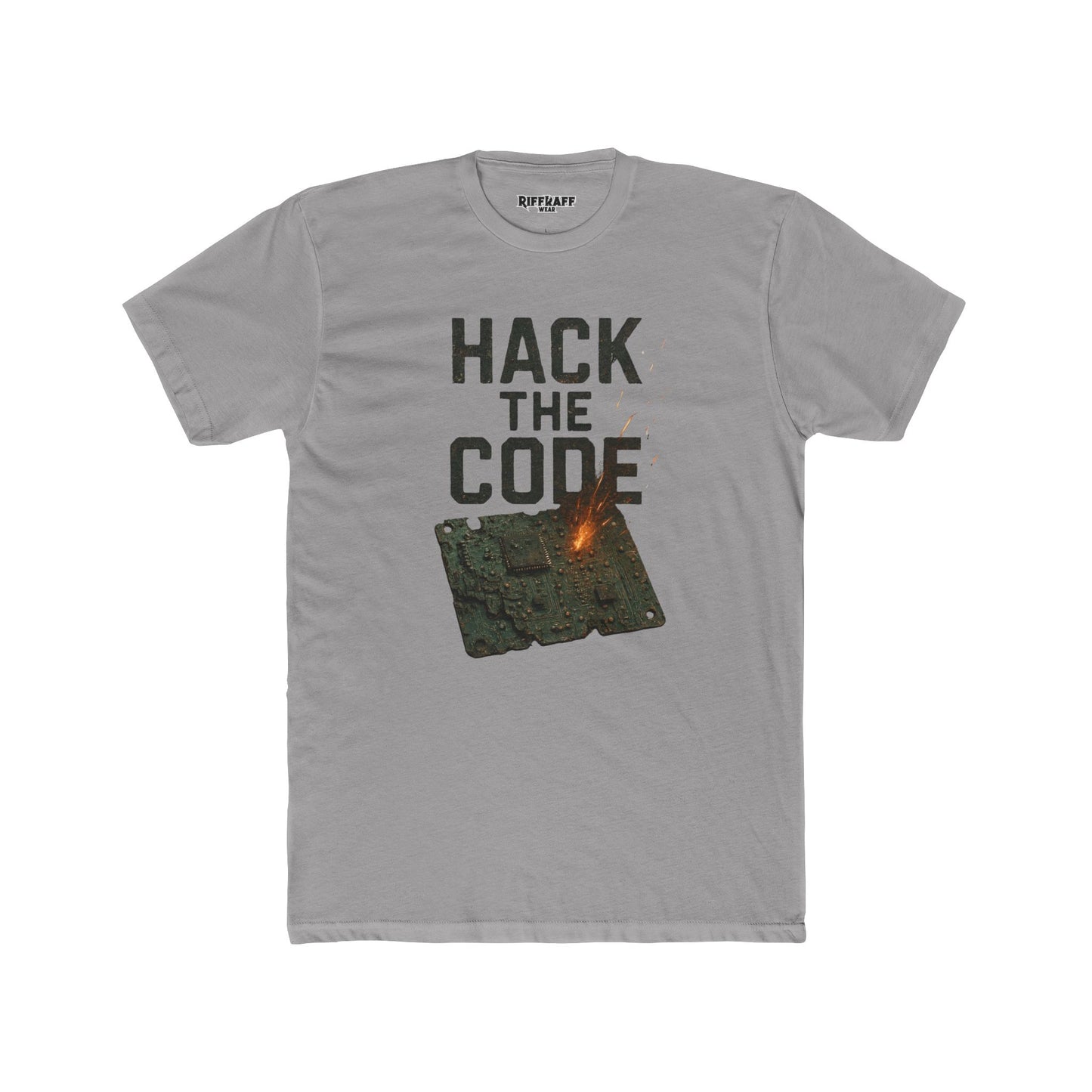 Hack the Code Unisex Cotton Crew Tee - Stylish Programmer Shirt - Riff Raff Wear