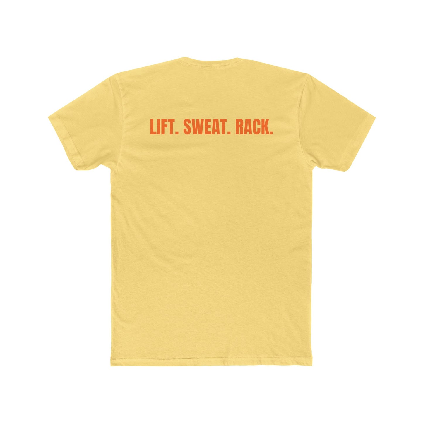 Funny Yoga & Gym Unisex Cotton Crew Tee - 'Hygiene is for Yoga People' & 'Lift. Sweat. Rack.' - Riff Raff Wear