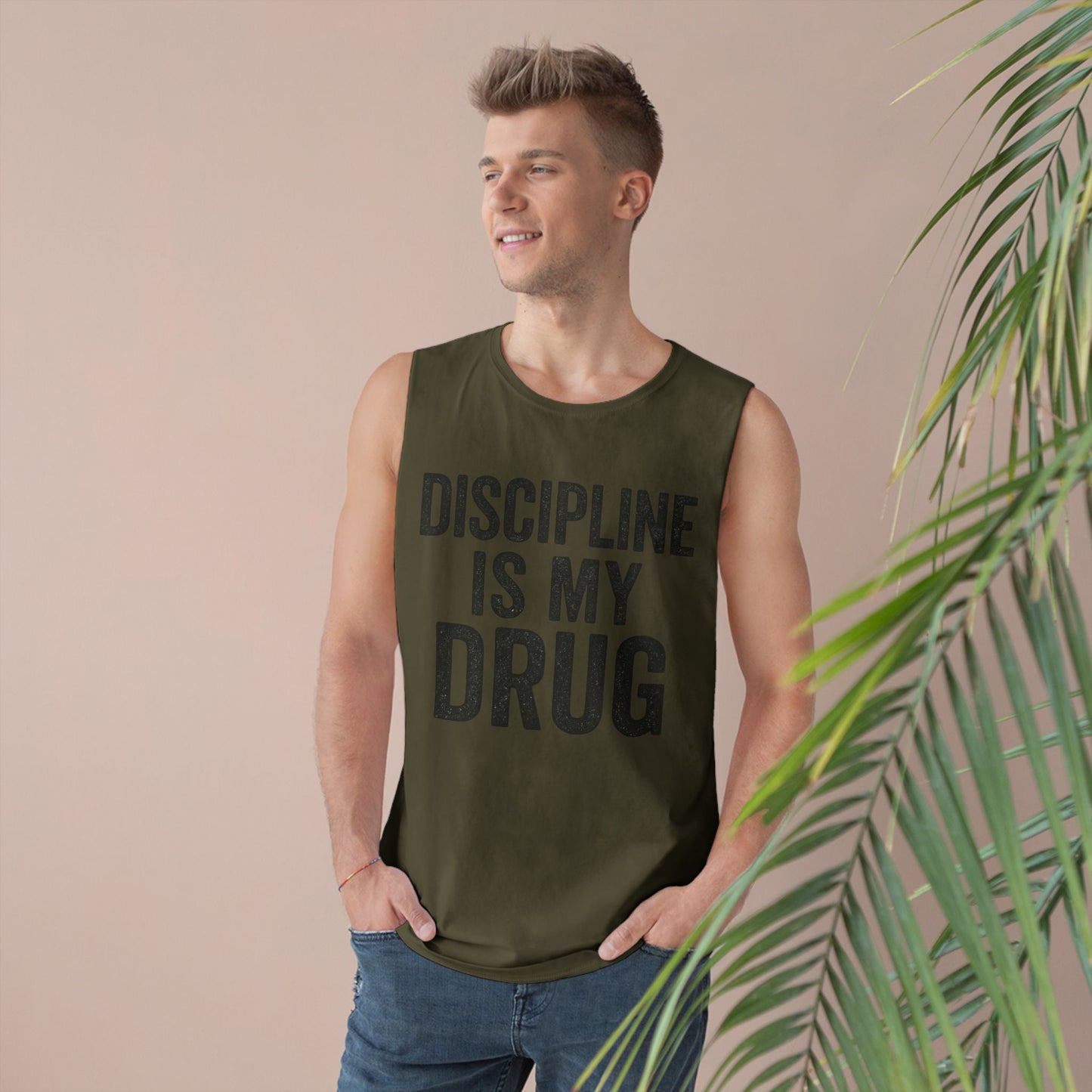 Discipline Is My Drug Unisex Tank Top - Motivational Fitness Apparel - Riff Raff Wear
