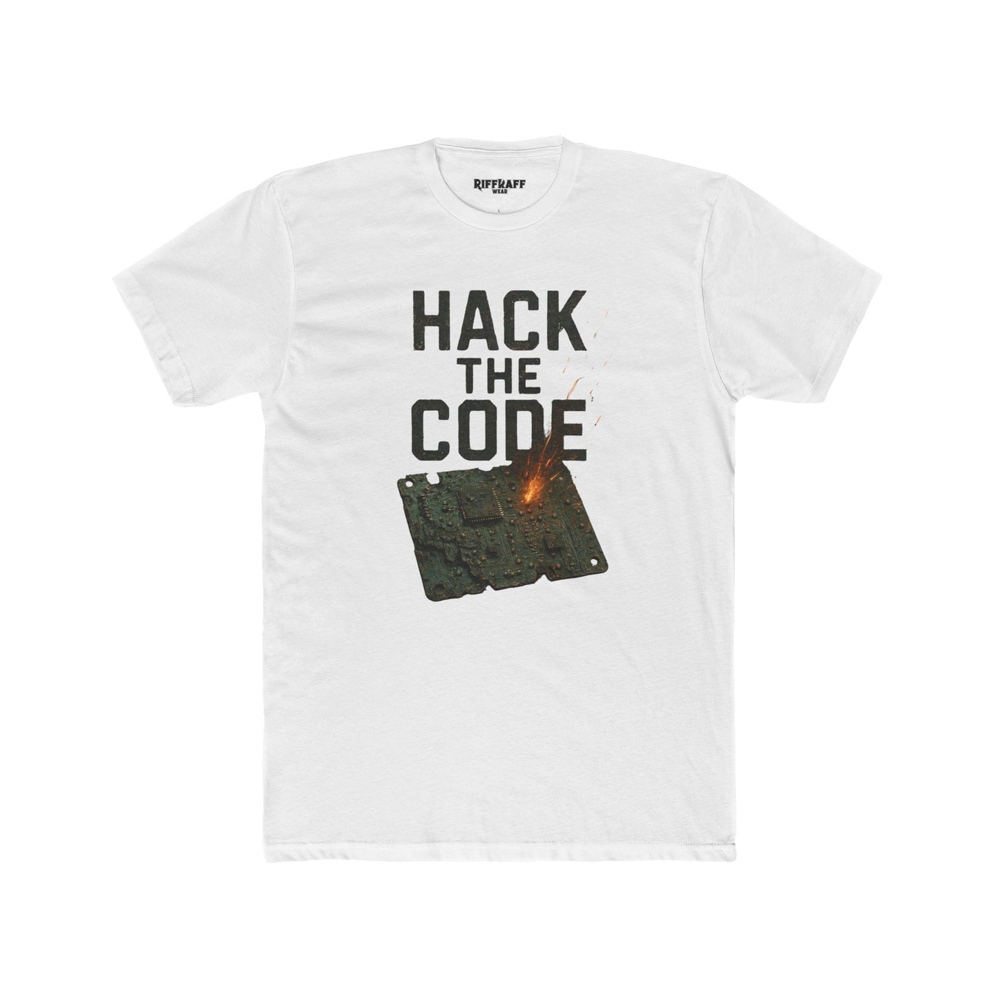 Hack the Code Unisex Cotton Crew Tee - Stylish Programmer Shirt - Riff Raff Wear