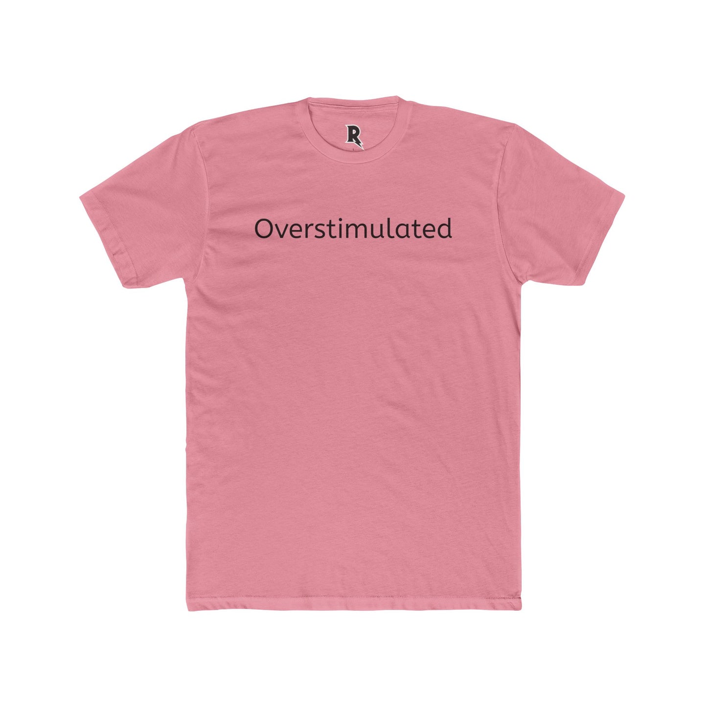 Overstimulated Unisex Cotton Crew Tee - Casual Everyday Wear - Riff Raff Wear