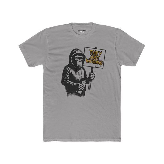 They Are Watching Unisex Cotton Crew Tee -  Riff Raff Wear