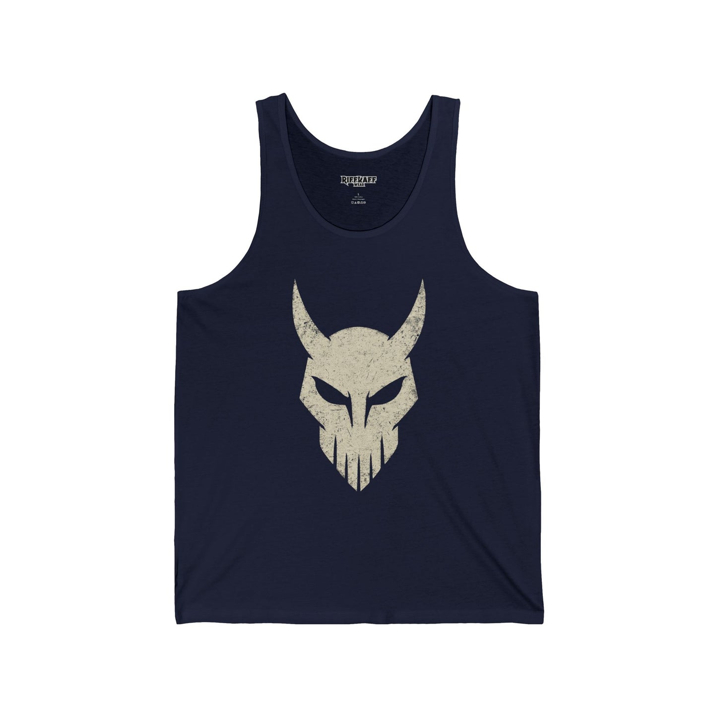 Unisex Jersey Tank with Bold Skull Design - Perfect for Casual Wear & Festivals - Riff Raff Wear