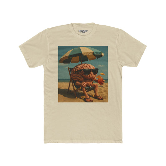 Chill Vibes Brain Art Unisex Cotton Crew Tee - Riff Raff Wear