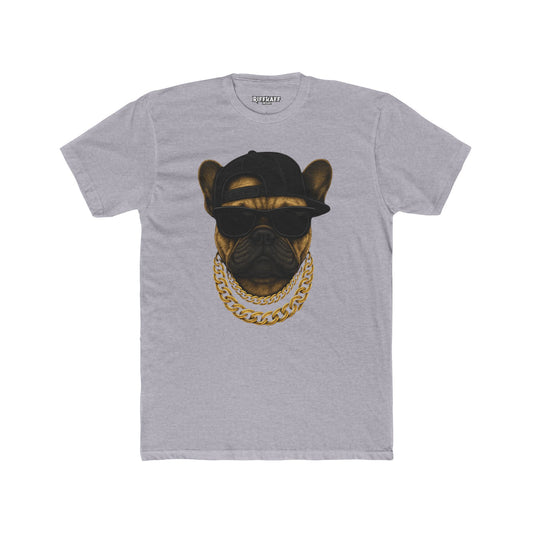 Cool Dog Crew Tee - Unisex Cotton Stylish Frenchie Design - Riff Raff Wear