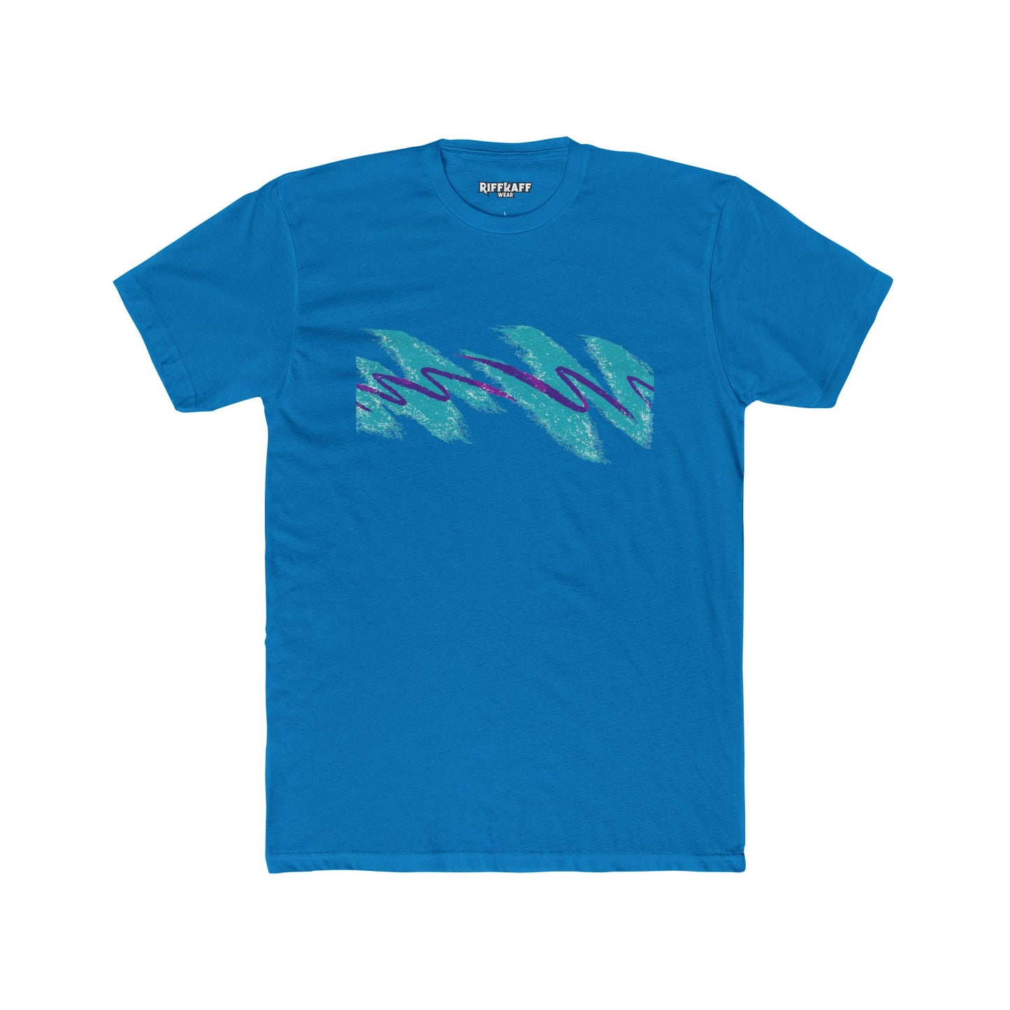 Retro Wave Unisex Cotton Crew Tee - Perfect for Casual Vibes - Riff Raff Wear