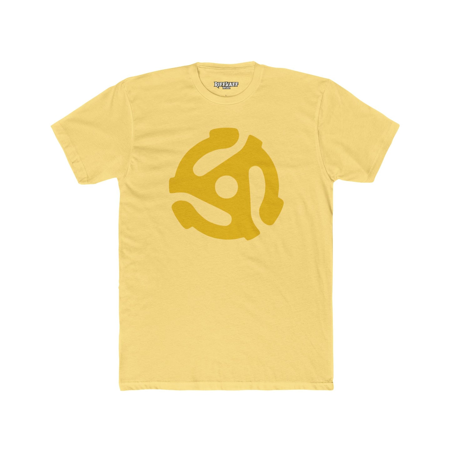 Retro Vinyl Record Unisex Cotton Crew Tee - Music Lover's Apparel - 45 Record Insert - Riff Raff Wear