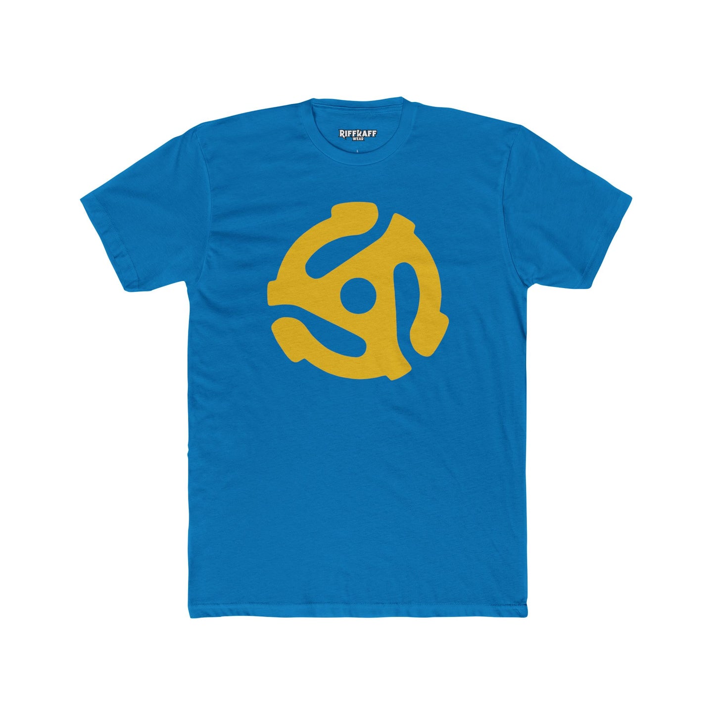 Retro Vinyl Record Unisex Cotton Crew Tee - Music Lover's Apparel - 45 Record Insert - Riff Raff Wear