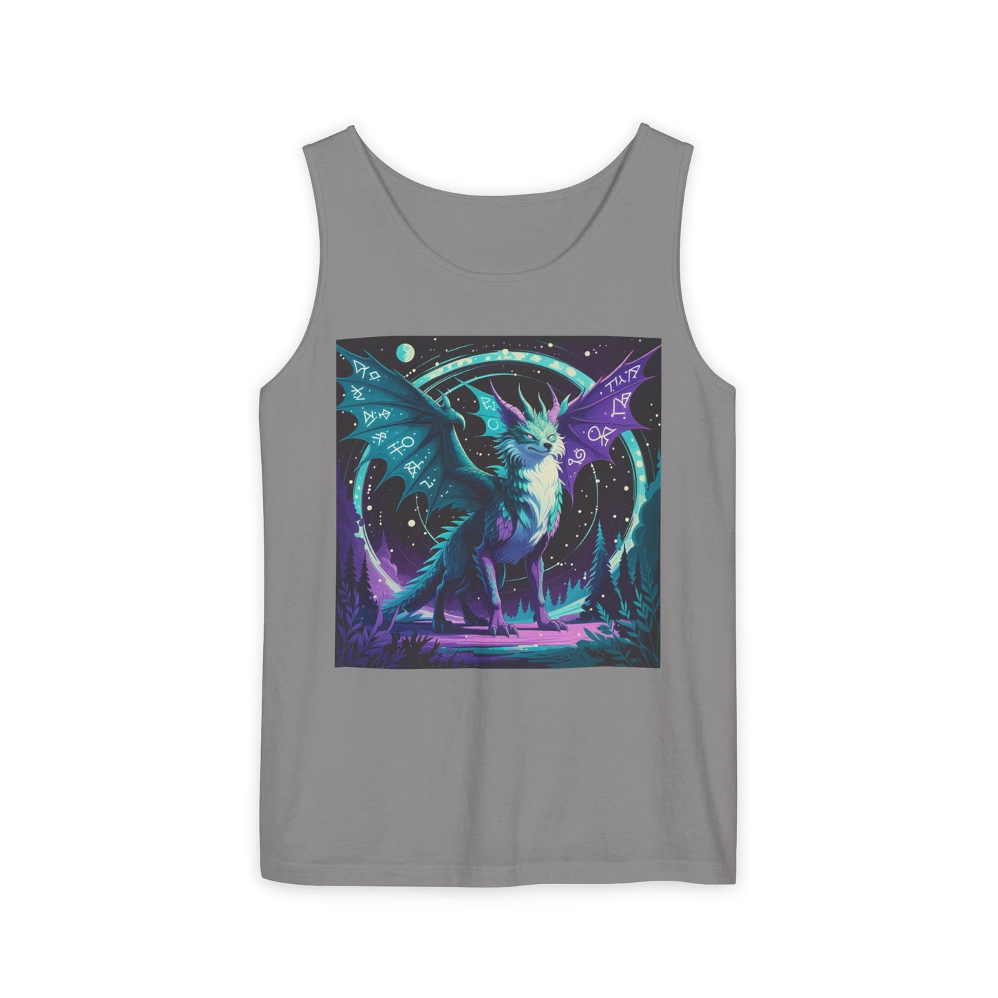 Mystical Dragon Graphic Unisex Tank Top - Perfect for Summer Festivals - Riff Raff Wear