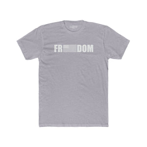 Freedom Tee White Men's Cotton Crew Tee - Riff Raff Wear