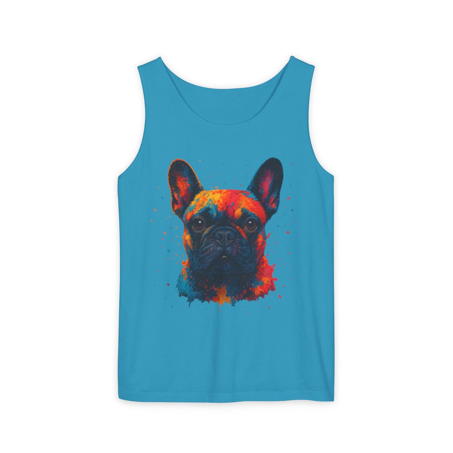 Vibrant French Bulldog Tank Top for Pet Lovers - Riff Raff Wear