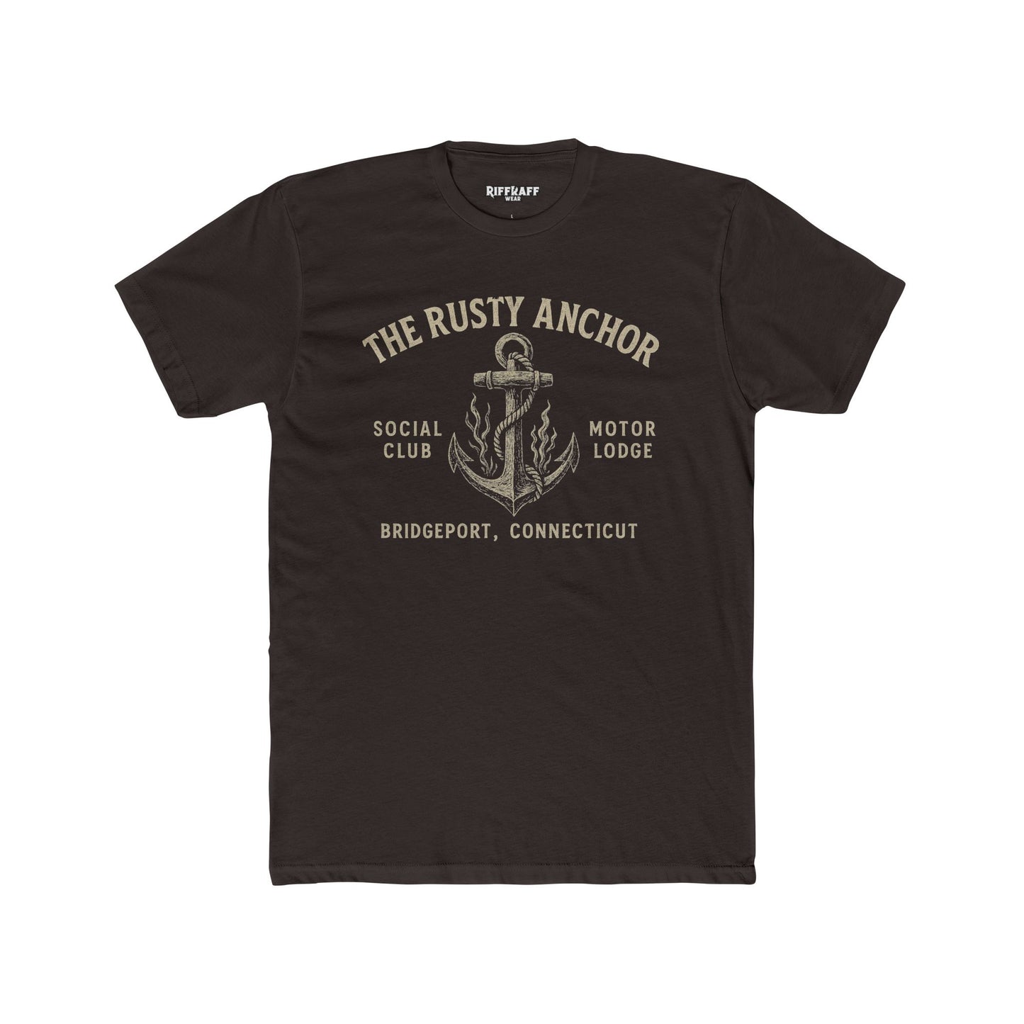 Rusty Anchor Unisex Cotton Crew Tee - Fun Nautical Humor Tee for Beach Lovers - Riff Raff Underground