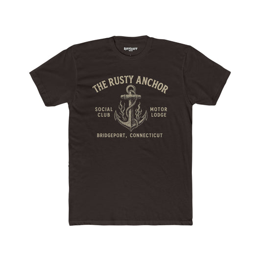 Rusty Anchor Unisex Cotton Crew Tee - Fun Nautical Humor Tee for Beach Lovers - Riff Raff Underground