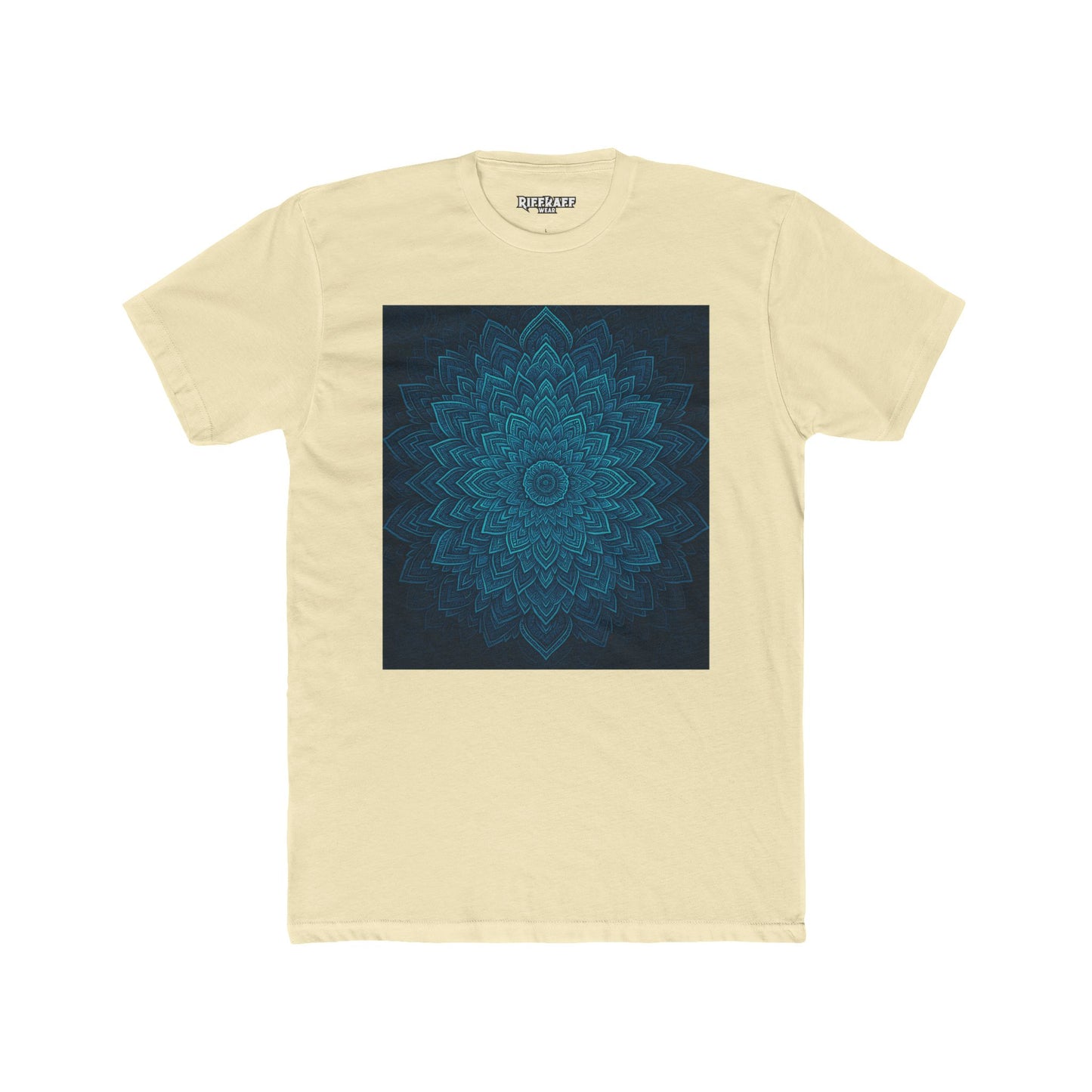 Meditative Floral Unisex Cotton Crew Tee - Relaxing Design for Mindfulness - Riff Raff Wear