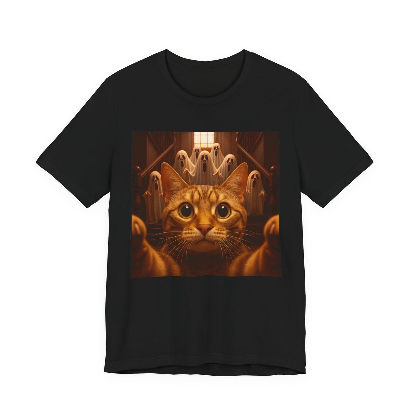 Cat Ghosts Tee Halloween Ready! - Riff Raff Wear
