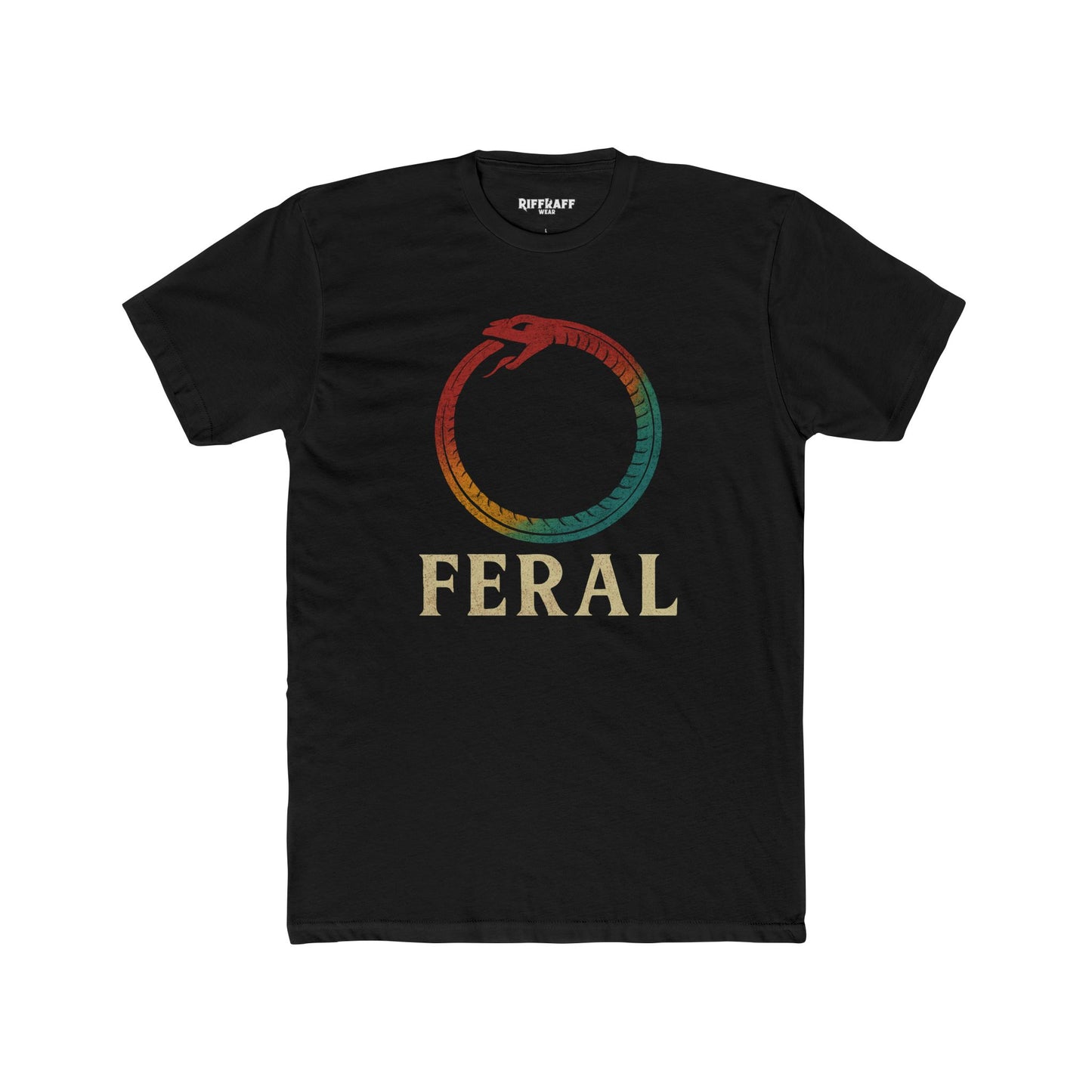 Feral Unisex Cotton Crew Tee – Nature-Inspired Graphic T-Shirt - Riff Raff Wear