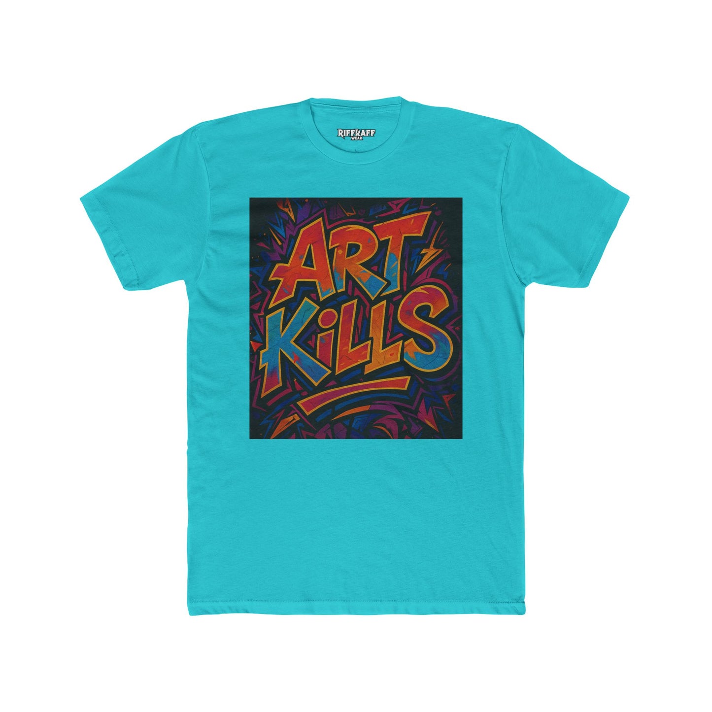 Art Kills Unisex Cotton Crew Tee - Creative Expression T-Shirt - Riff Raff Wear