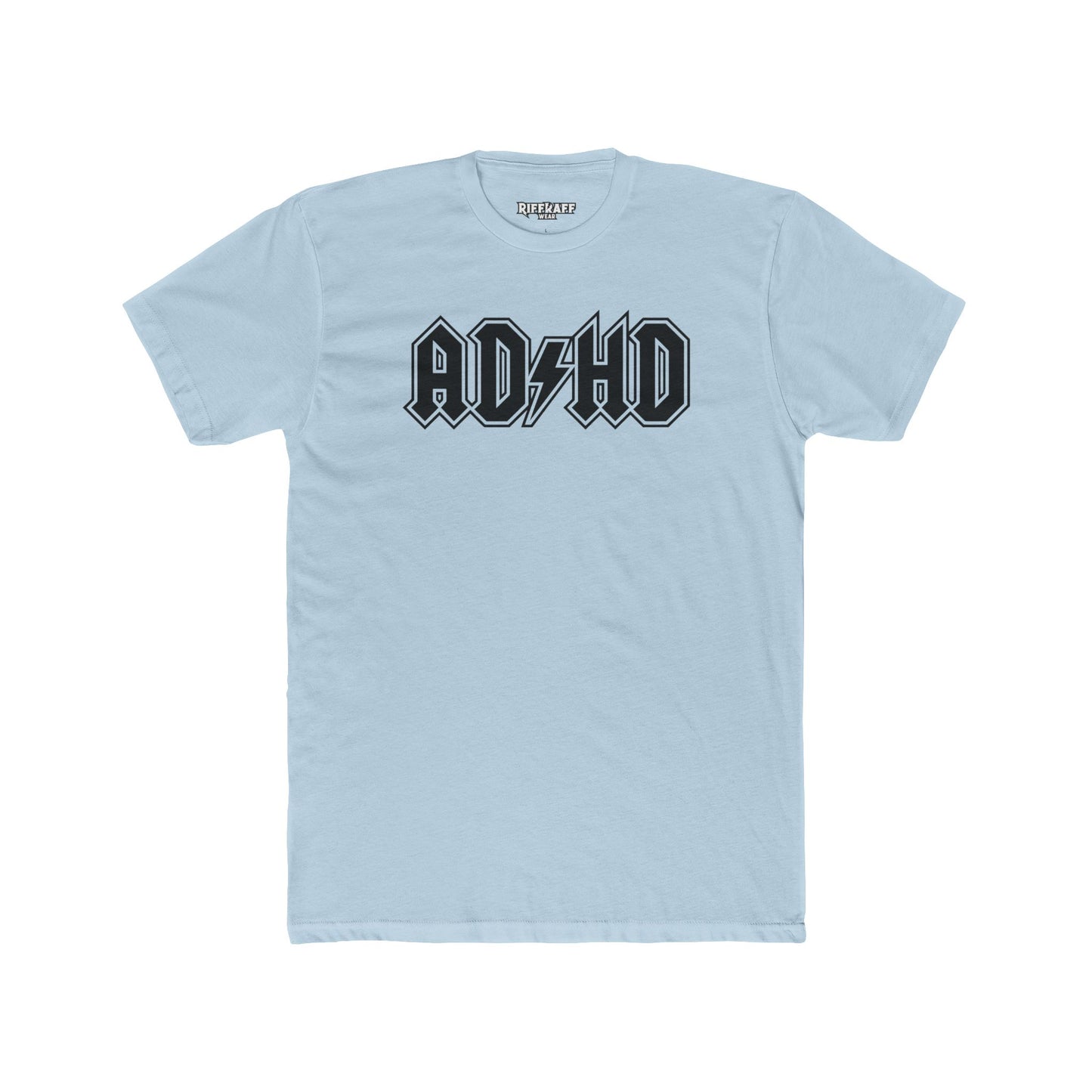 ADHD Unisex Cotton Crew Tee - Cool Graphic Tee for Casual Wear - Logo Pardoy Series - Riff Raff Wear