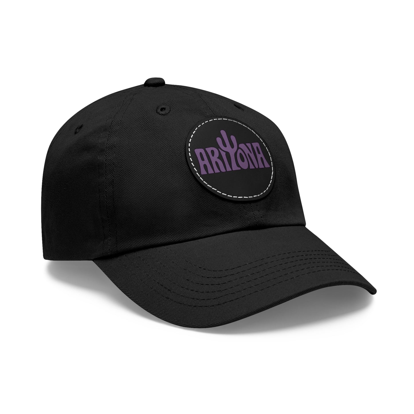 Arizona Dad Hat with Leather Patch - Casual & Stylish Cap