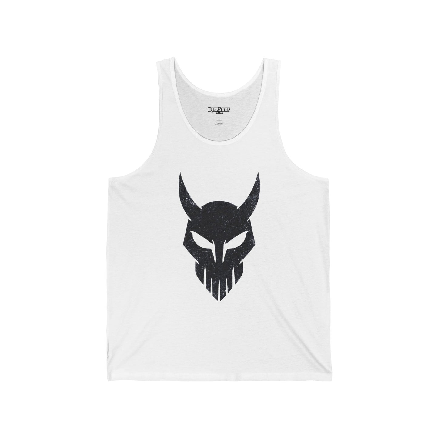 Unisex Jersey Tank with Bold Skull Design - Perfect for Casual Wear & Festivals - Riff Raff Wear