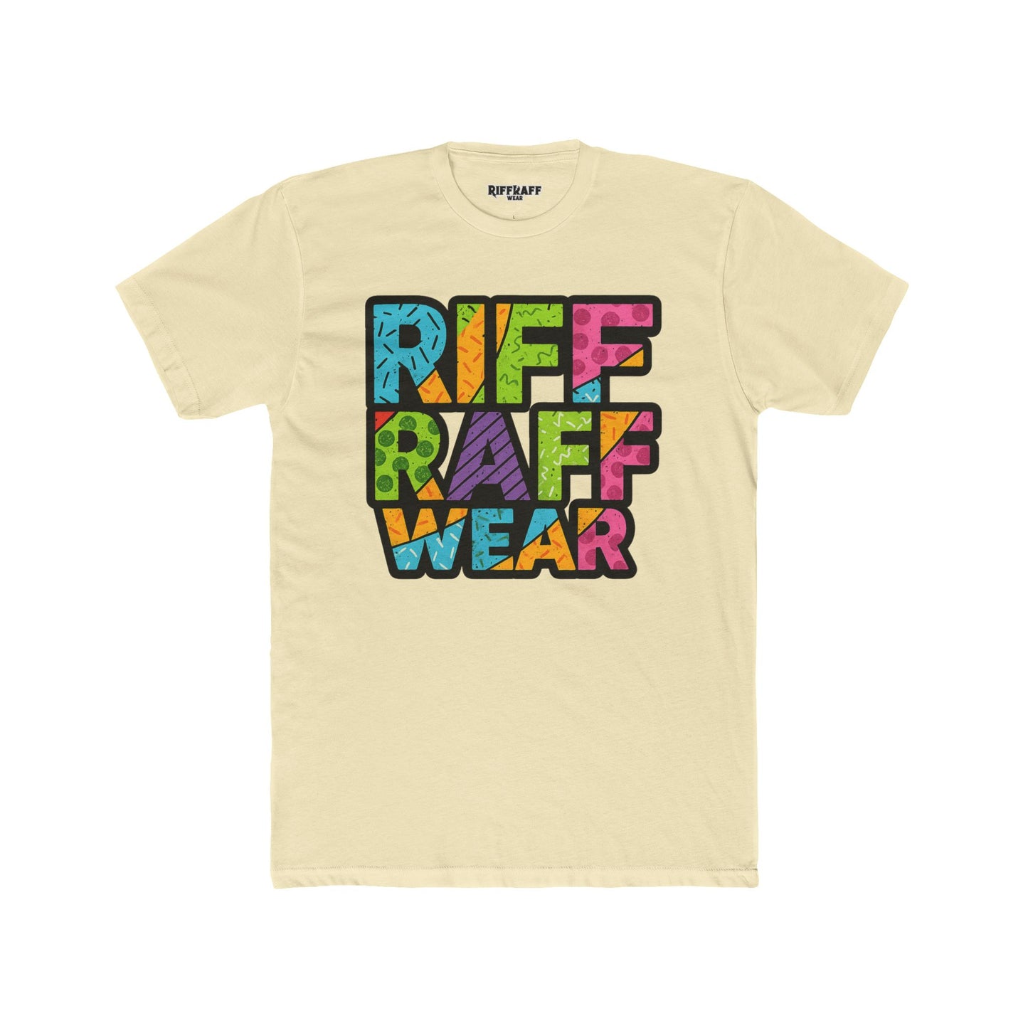 Riff Raff Wear Unisex Cotton Crew Tee - Colorful Graphic T-Shirt for Casual Style