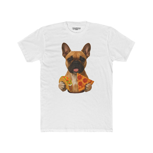 French Bulldog Foodie Unisex Cotton Crew Tee - Riff Raff Wear