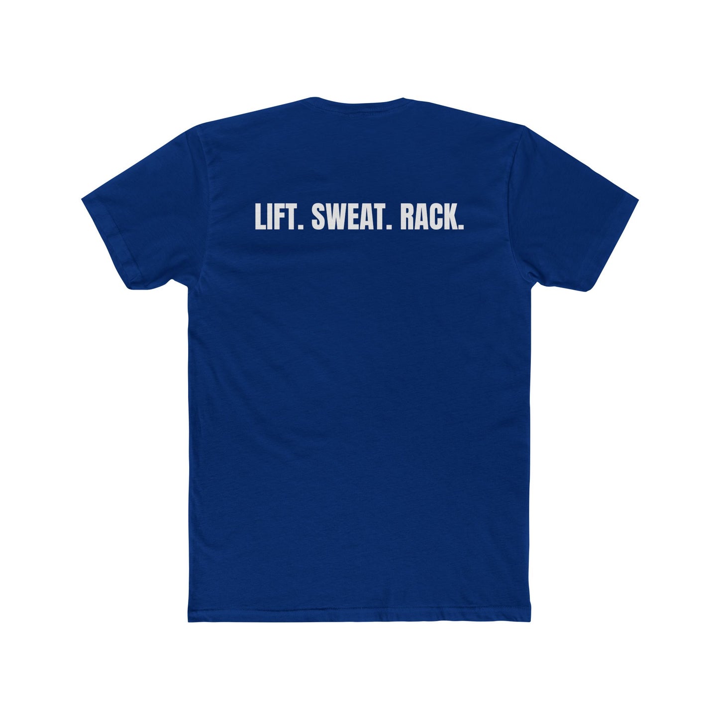 Funny Yoga & Gym Unisex Cotton Crew Tee - 'Hygiene is for Yoga People' & 'Lift. Sweat. Rack.' - Riff Raff Wear