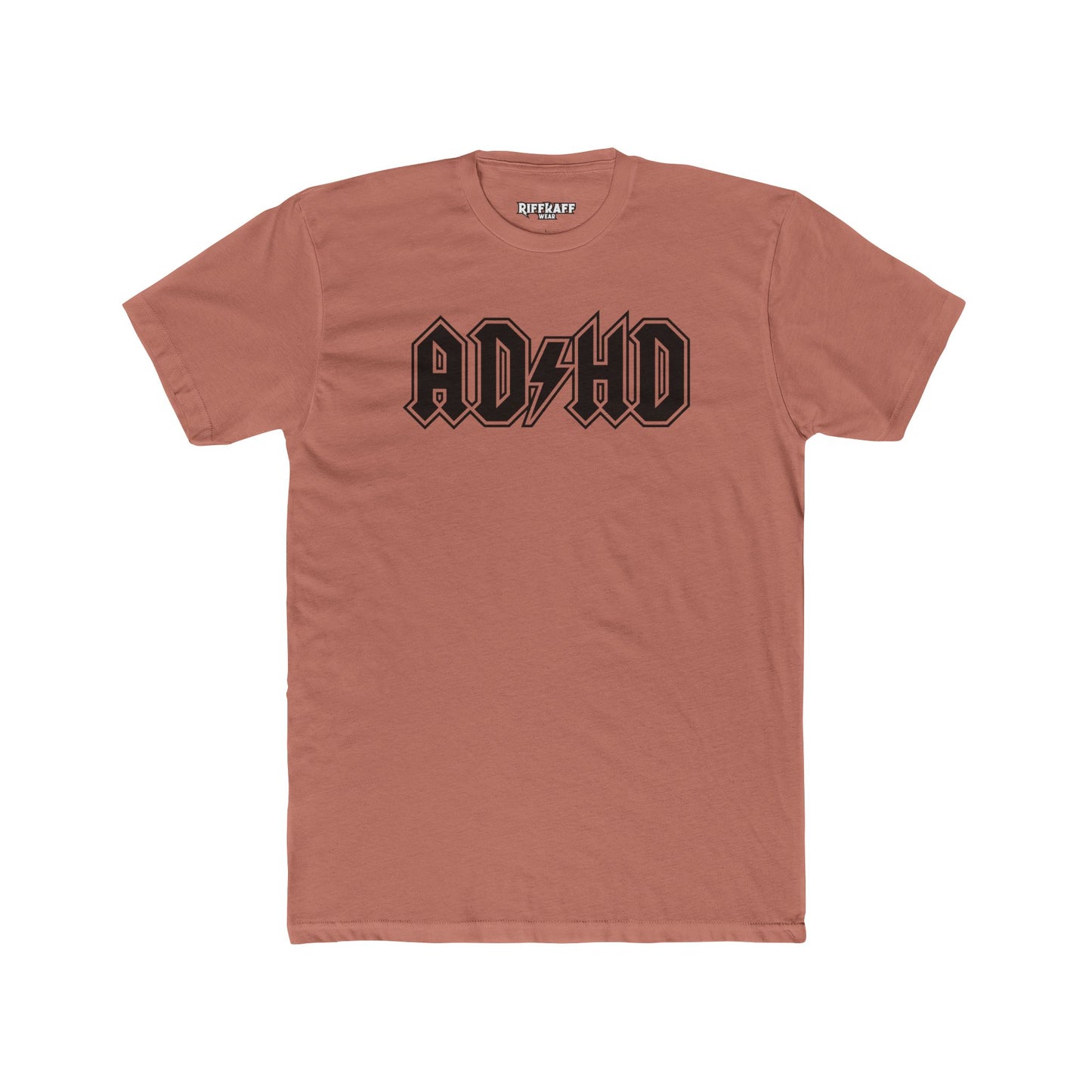 ADHD Unisex Cotton Crew Tee - Cool Graphic Tee for Casual Wear - Logo Pardoy Series - Riff Raff Wear